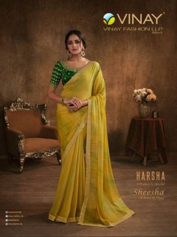 Sheesha Harsha By Vinay Fancy Printed Saree Collection